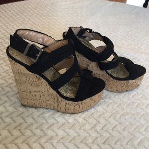 SOLD Black Wedges